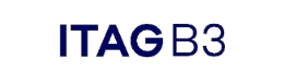 The image features the text “ITAG B3” in blue capital letters on a white background.