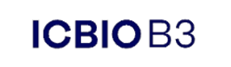 The image features the text “ICBIO B3” in blue capital letters on a white background.